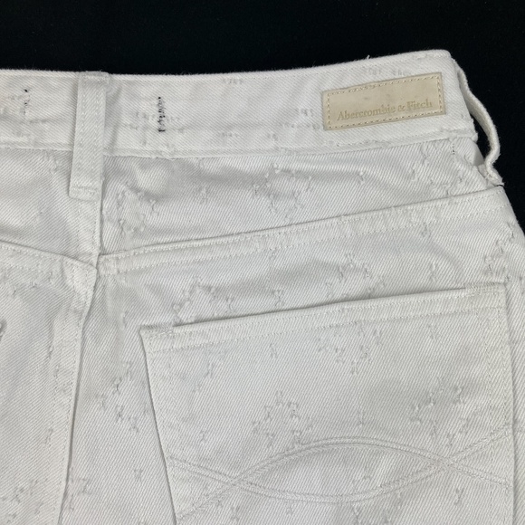 Abercrombie & Fitch Jeans Womens 28 White Denim - Picture 10 of 12